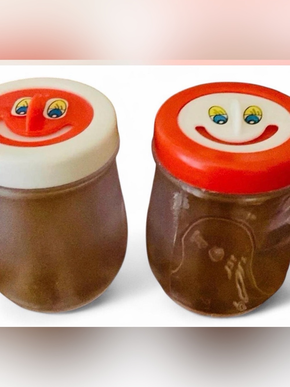 Smiley Face Sensory Jars - Red and White Kids Toy
